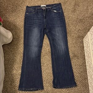KanCan Dark Blue Flare Jeans